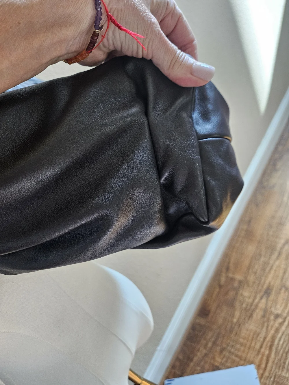 Bottega Veneta Dark Brown Gathered Shoulder Hobo